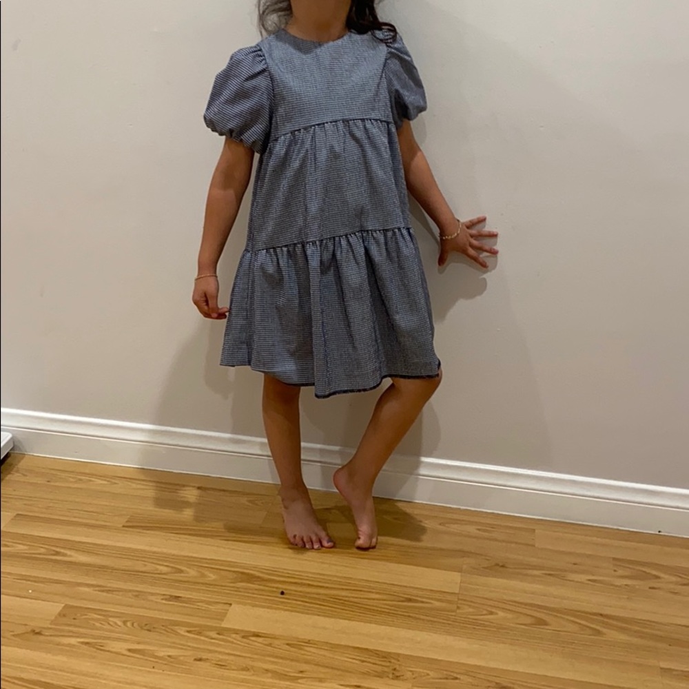Toddler girl plaid style dress